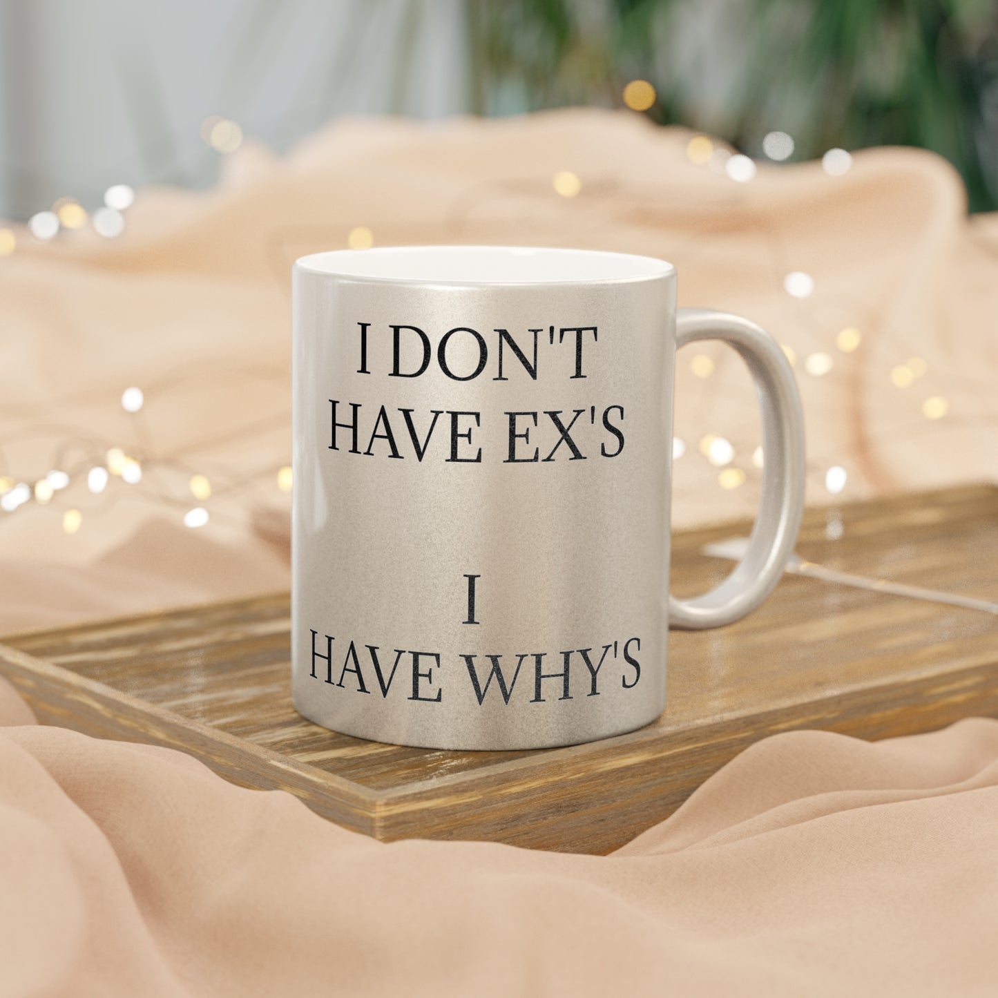 X's And Y's Metallic Coffee Mug