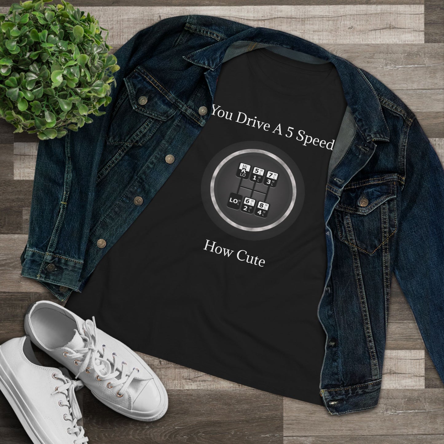 5 Speed How Cute Women's Short Sleeve Crewneck Tee