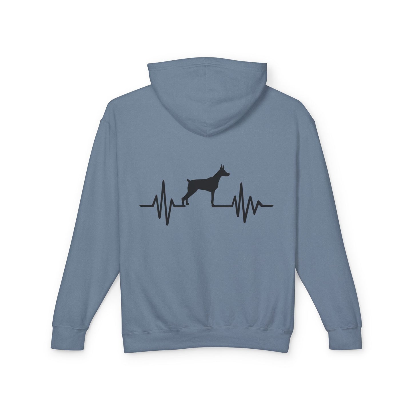 My Heart Beats For Dobermans Unisex Lightweight Hoodie