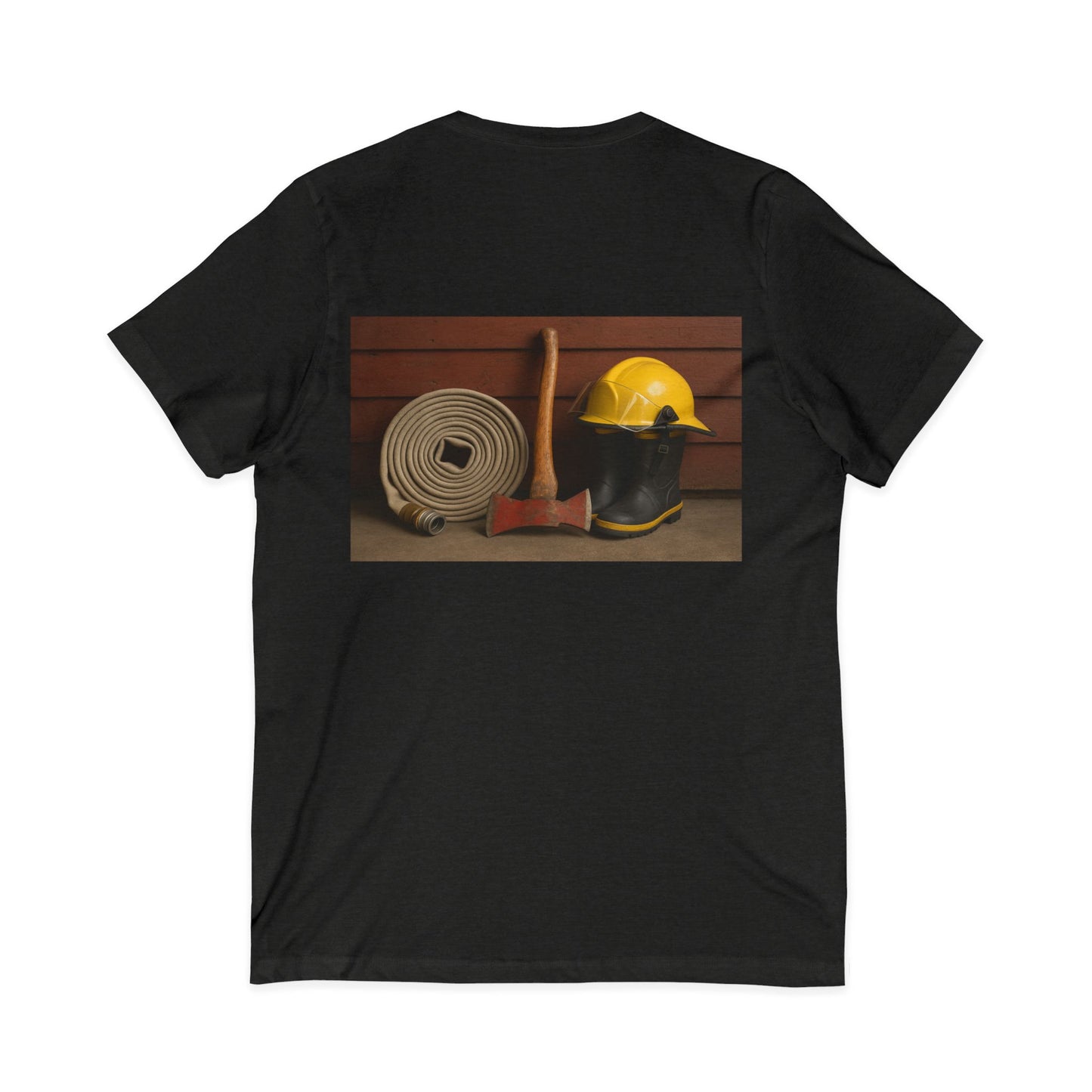 Fire/Rescue Appreciation Unisex Short Sleeve V-Neck Tee