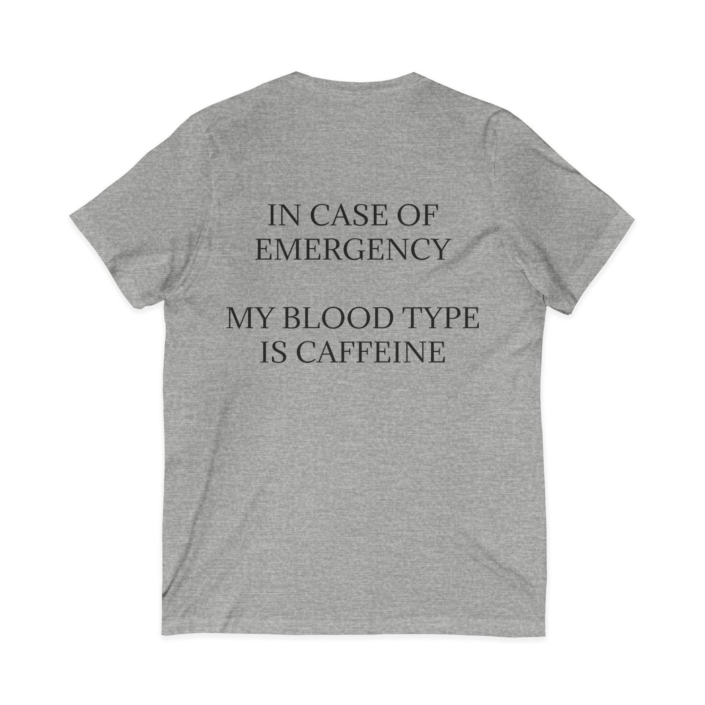 Blood Type Unisex Short Sleeve V-Neck Tee