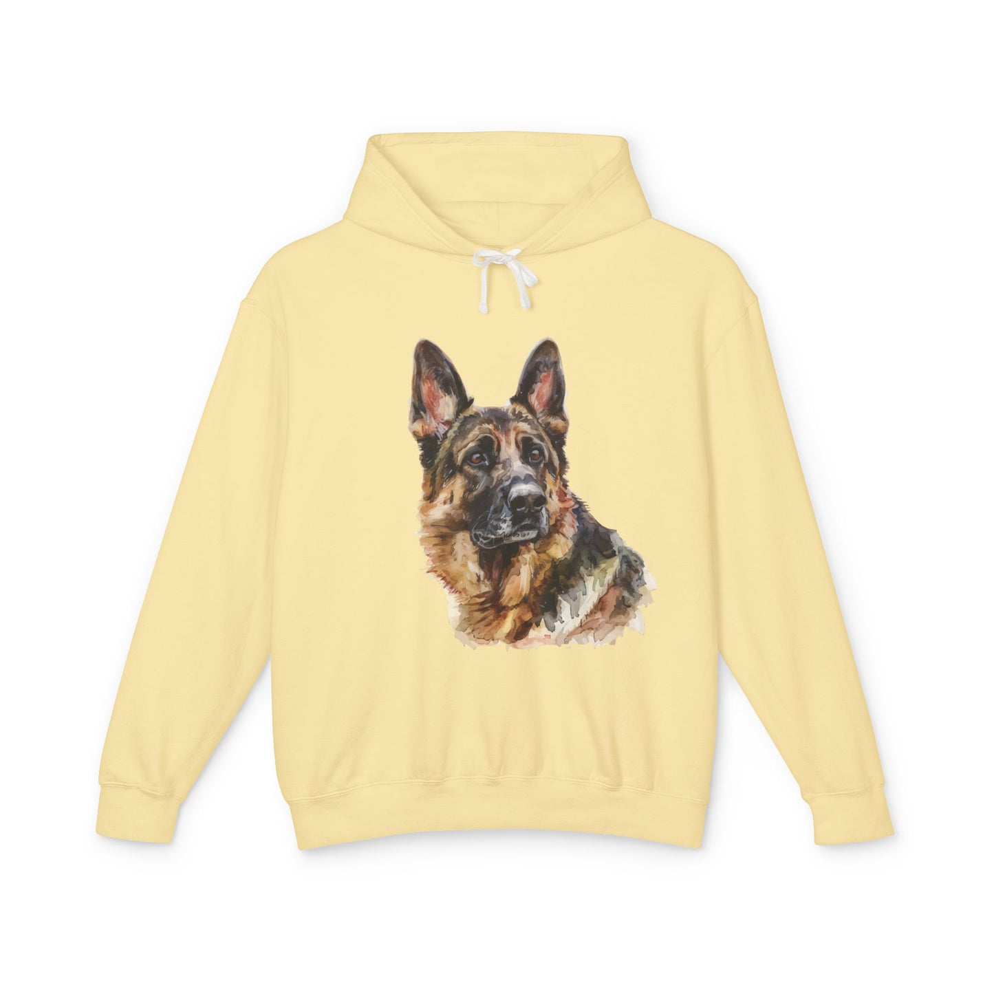 German Shepherd Head Unisex Lightweight Hoodie