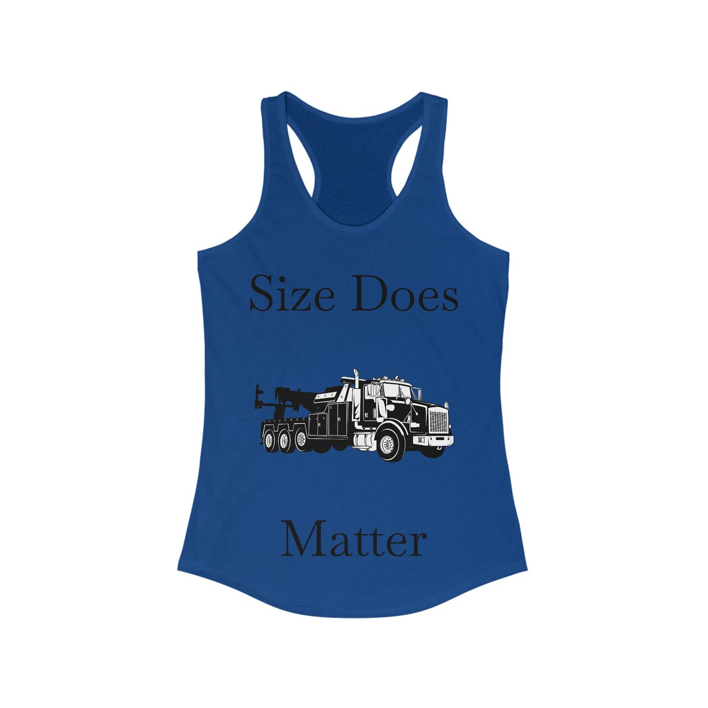 Size Does Matter Women's Racerback Tank