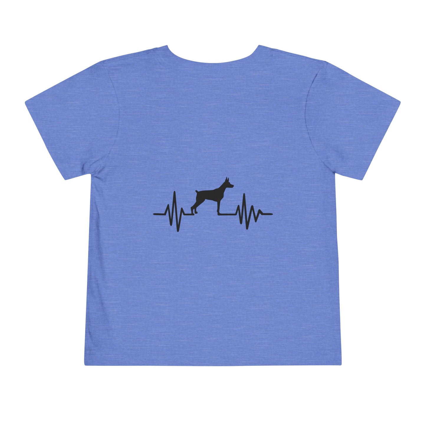 My Heart Beats For Dobermans Toddler Unisex Short Sleeve Crewneck Tee