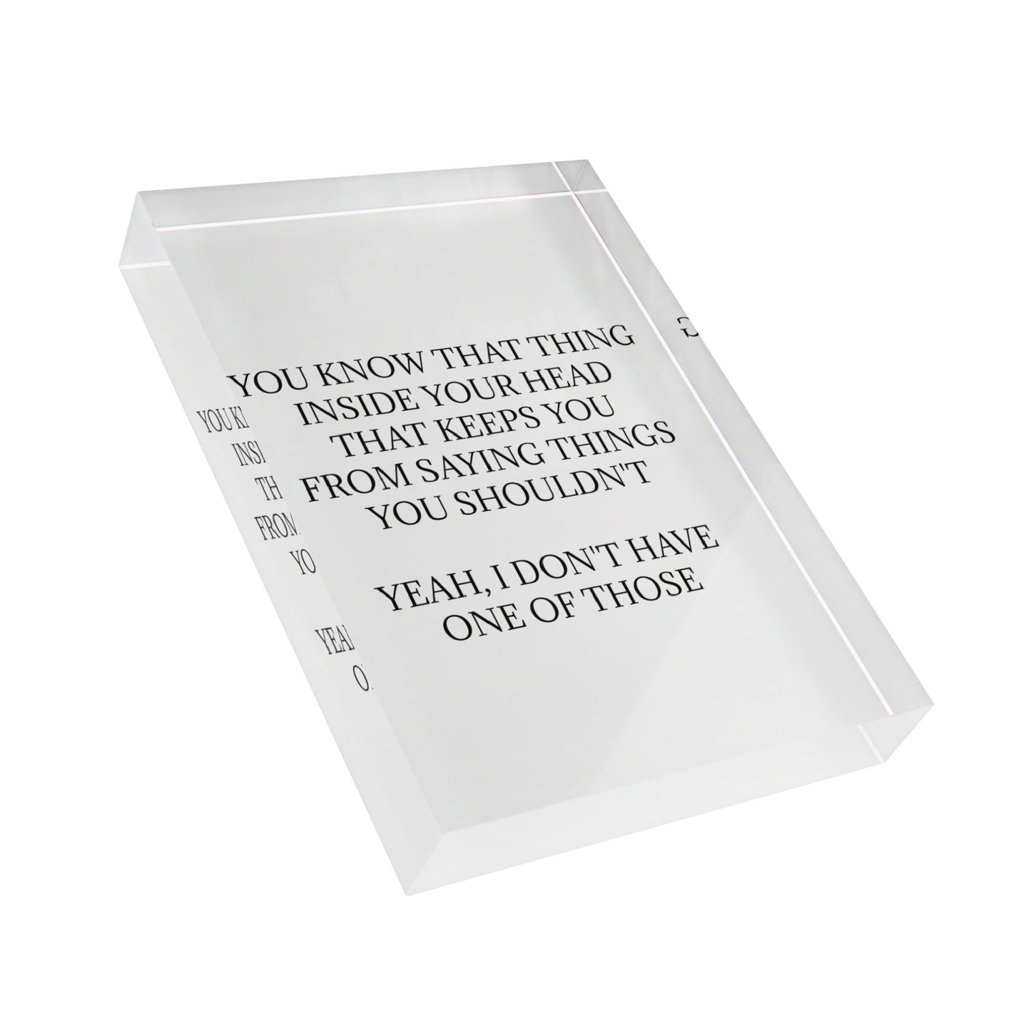 No Filter Acrylic Photo Block