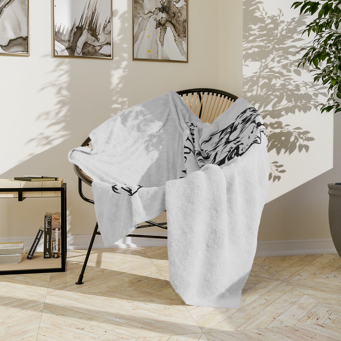 For The Love Of Gold Velveteen Microfiber Blanket