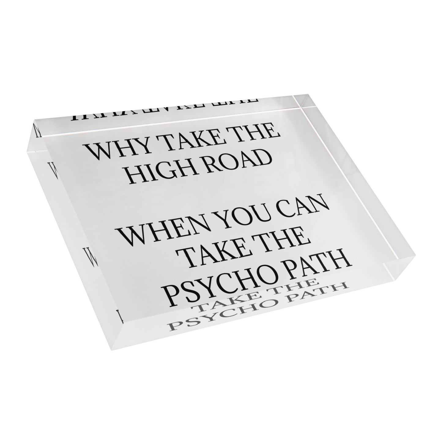 Psycho Path Acrylic Photo Block