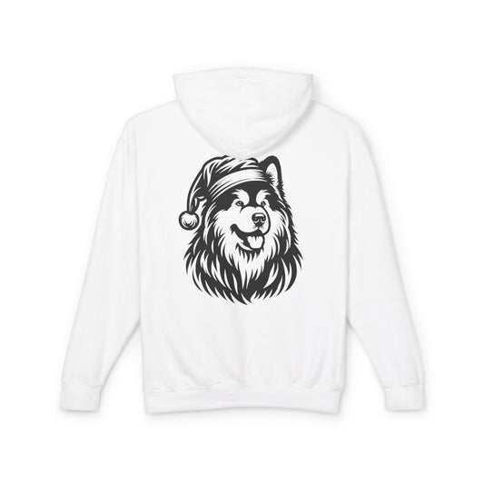 Santa Paws Malamute Unisex Lightweight Hoodie
