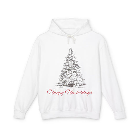 Happy Howl-idays Unisex Lightweight Hoodie