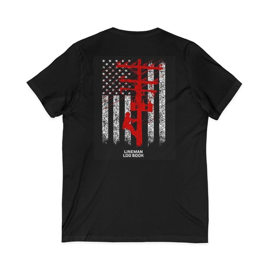 Lineman Unisex Short Sleeve V-Neck Tee