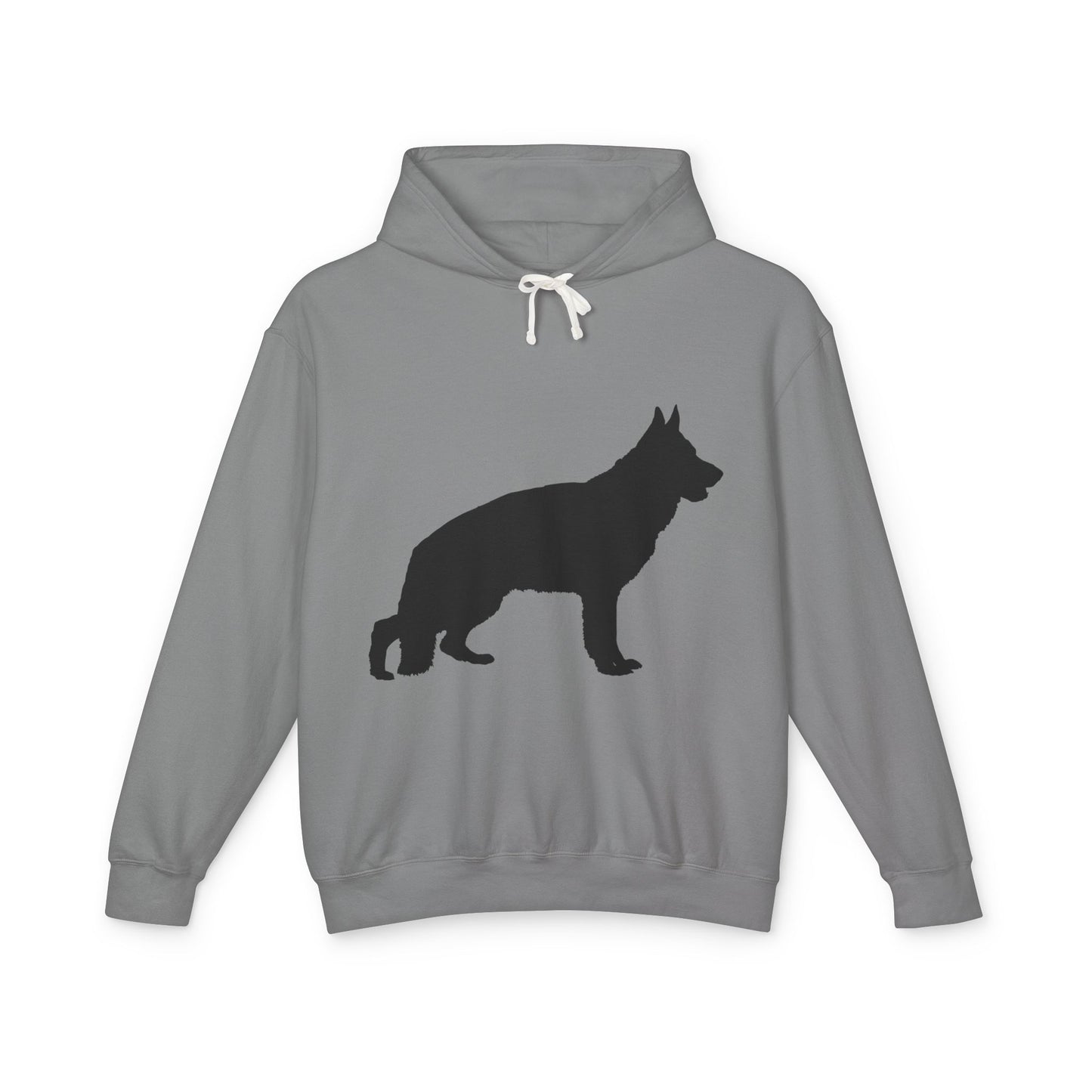 German Shepherd Silhouette Unisex Lightweight Hoodie