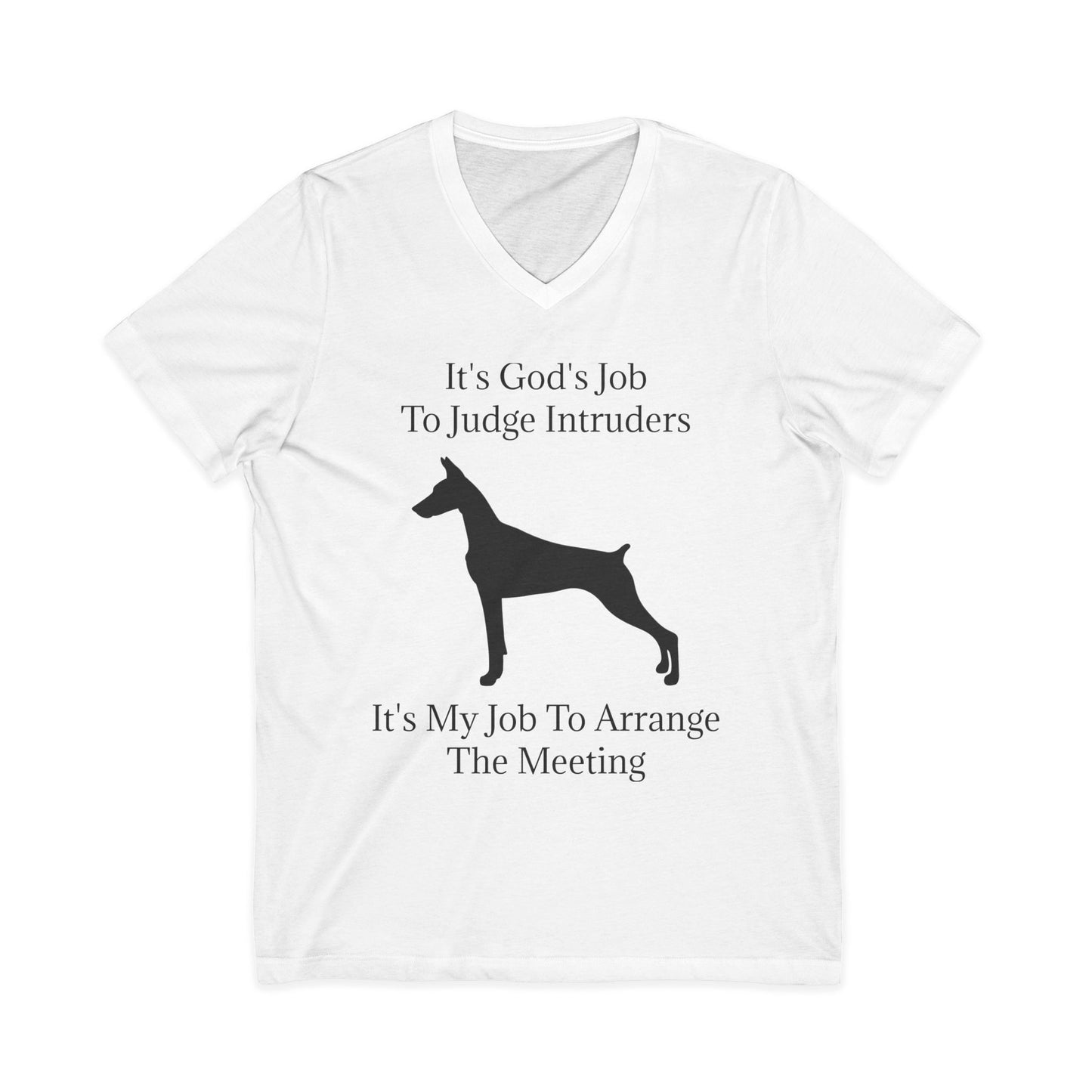 Arrange The Meeting Unisex Short Sleeve V-Neck Tee