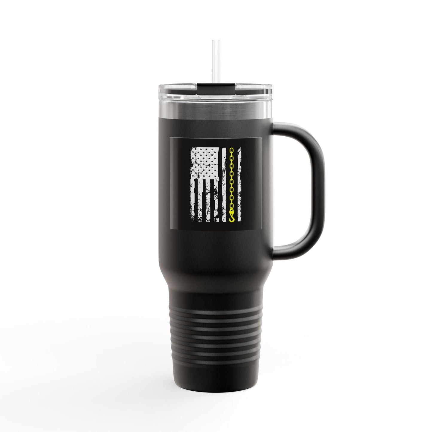 Thin Yellow Line Insulated Travel Mug