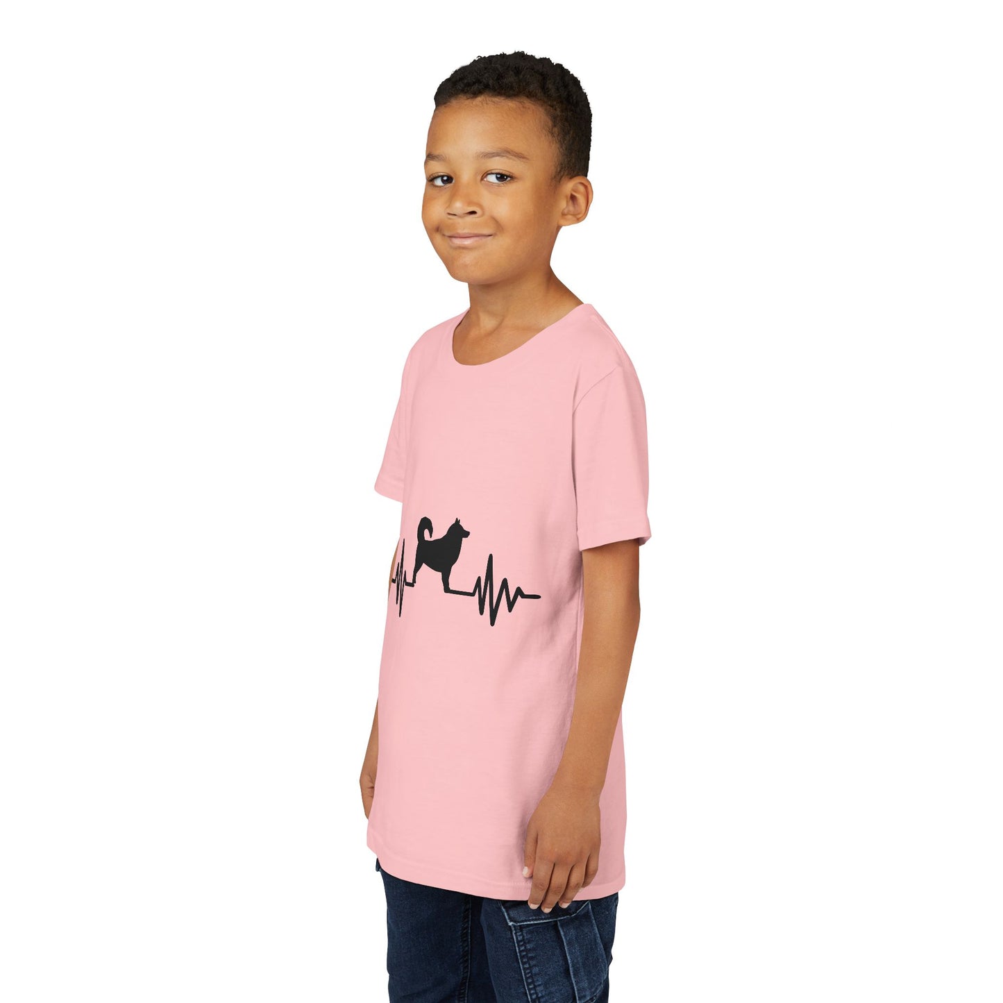My Heart Beats For Malamutes Youth Unisex Short Sleeve Crewneck Tee