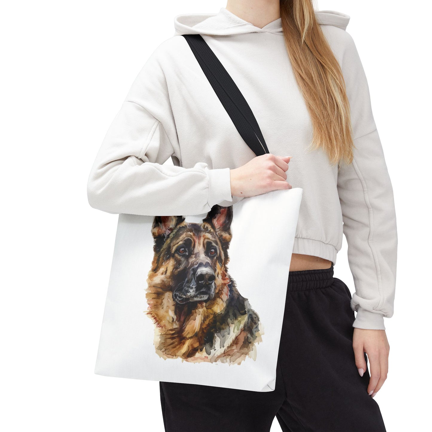 German Shepherd Head Tote Bag