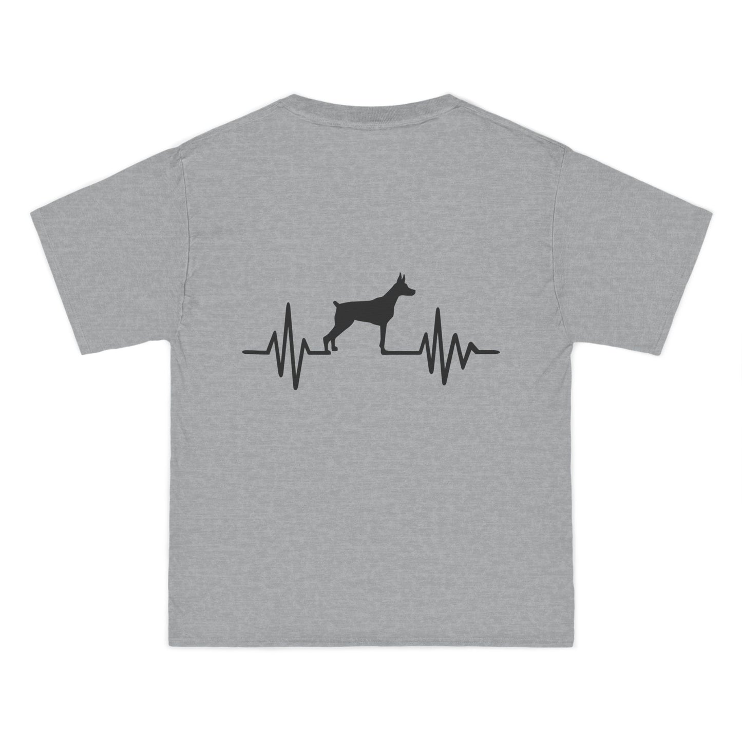 My Heart Beats For Dobermans Men's Short-Sleeve Crewneck Tee