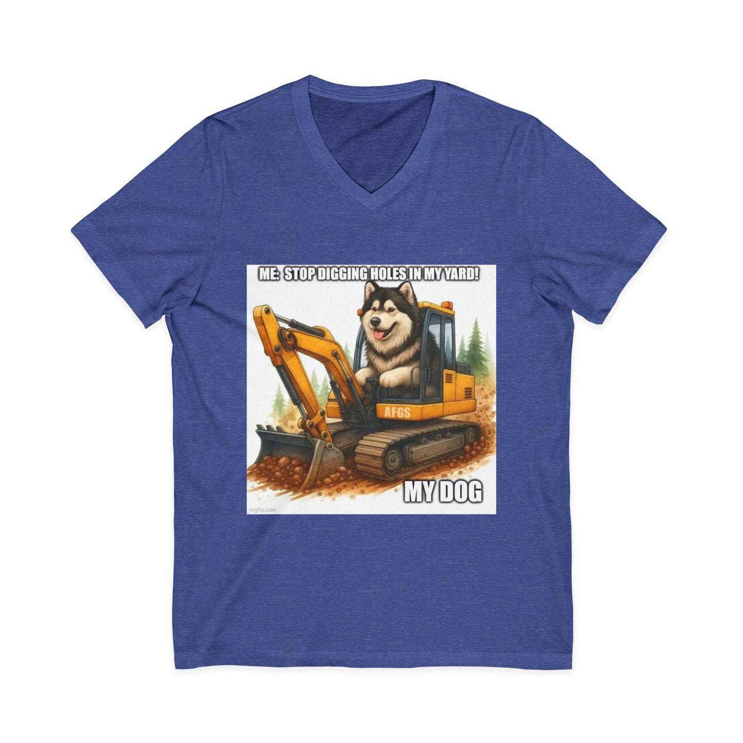 Digmaster Unisex Short Sleeve V-Neck Tee