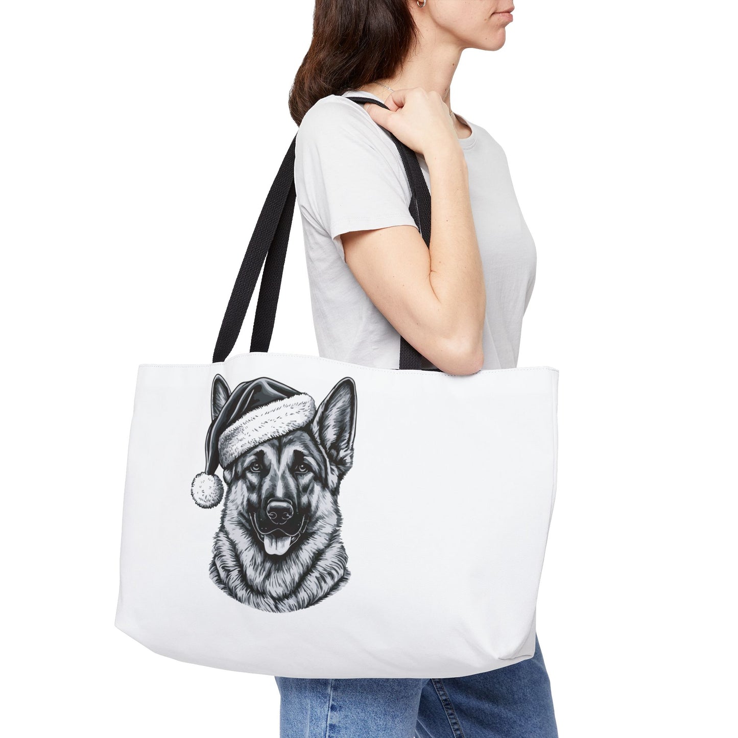 Santa Paws German Shepherd Weekender Tote Bag
