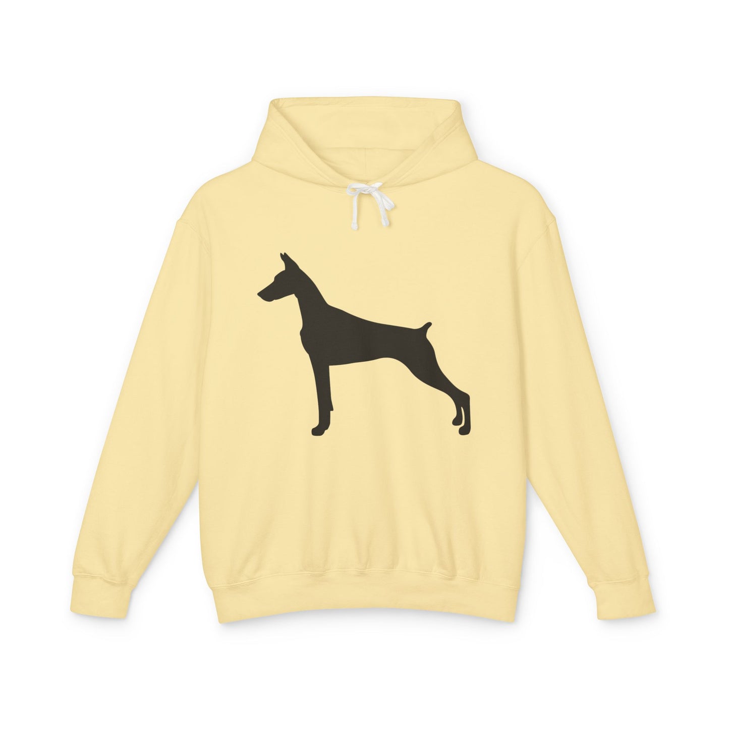 Doberman Silhouette Unisex Lightweight Hoodie