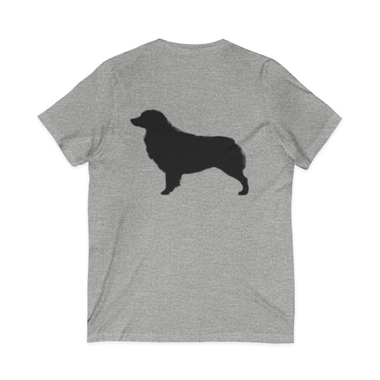 Aussie Silhouette Unisex Short Sleeve V-Neck Tee