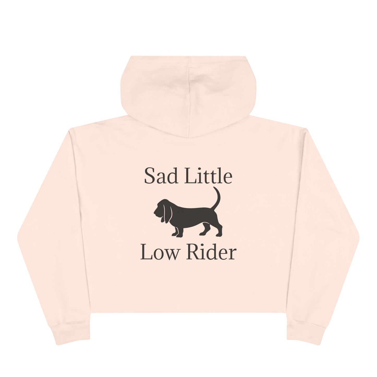 Sad Little Low Rider Women's Crop Hoodie
