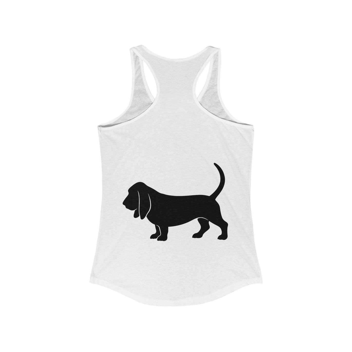 Basset Hound Silhouette Women's Racerback Tank