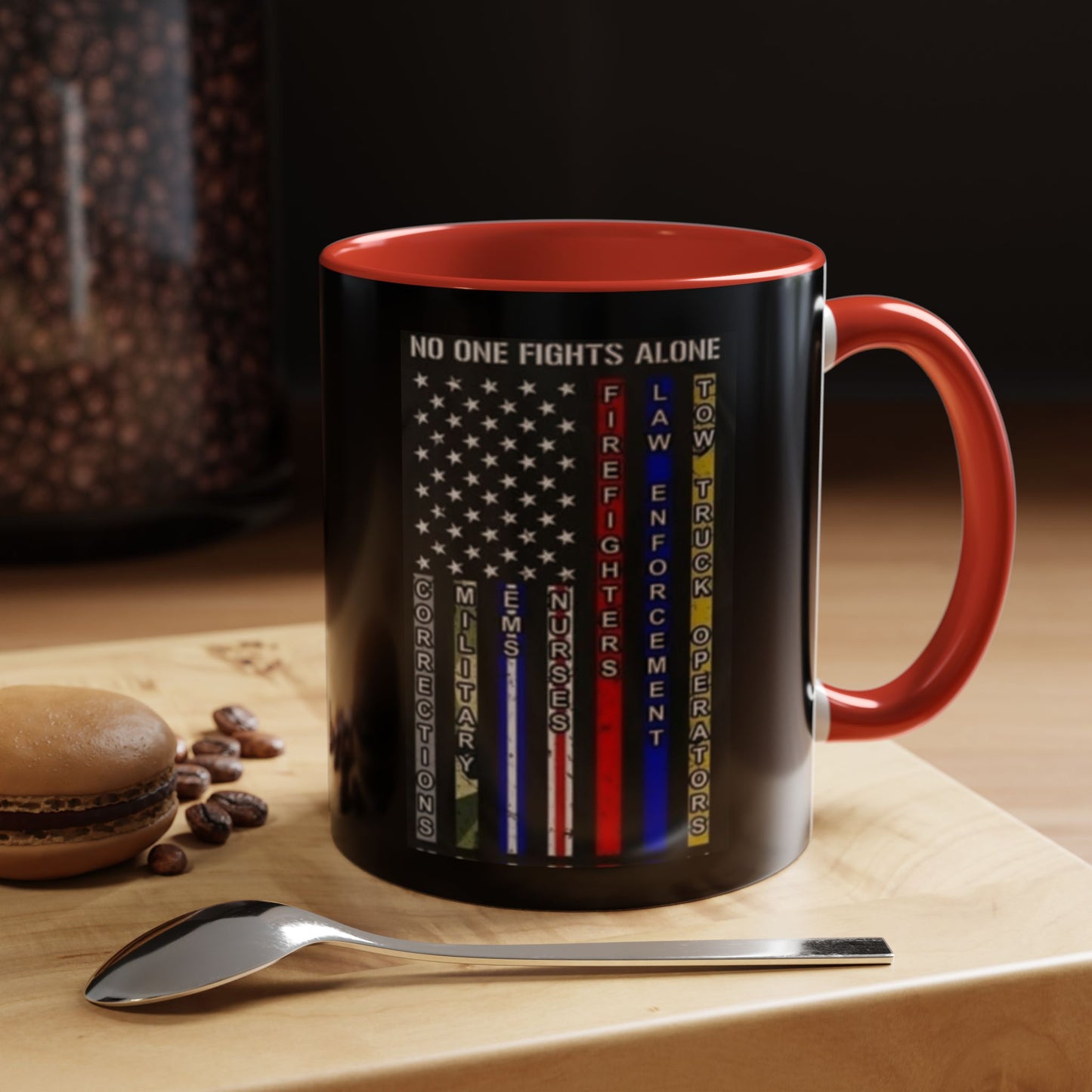 No One Fights Alone 2-Tone Coffee Mug