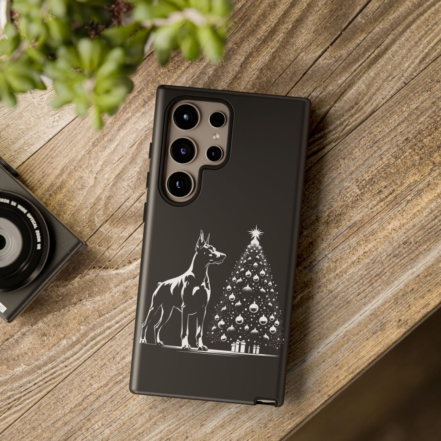 Doberman Christmas Tree Samsung Case