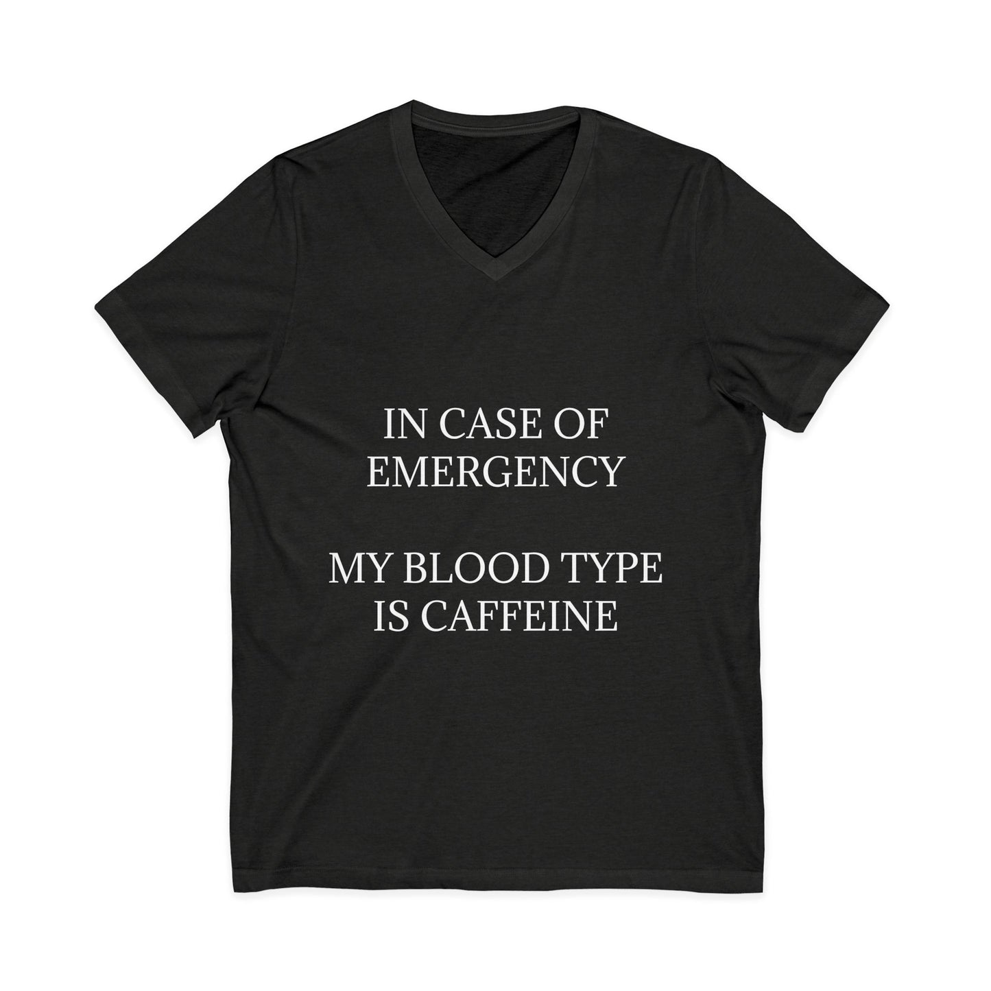 Blood Type Unisex Short Sleeve V-Neck Tee