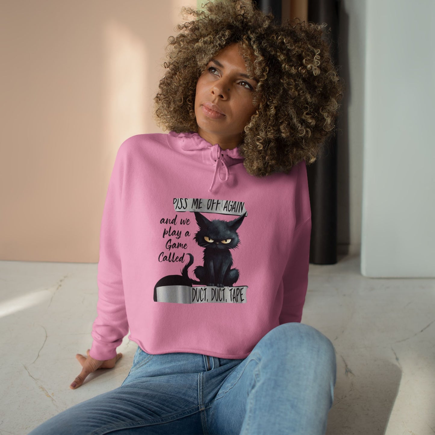 Duct, Duct, Tape Women's Crop Hoodie