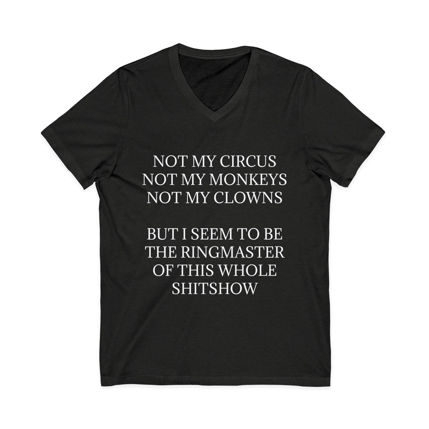 Ringmaster Unisex Short Sleeve V-Neck Tee