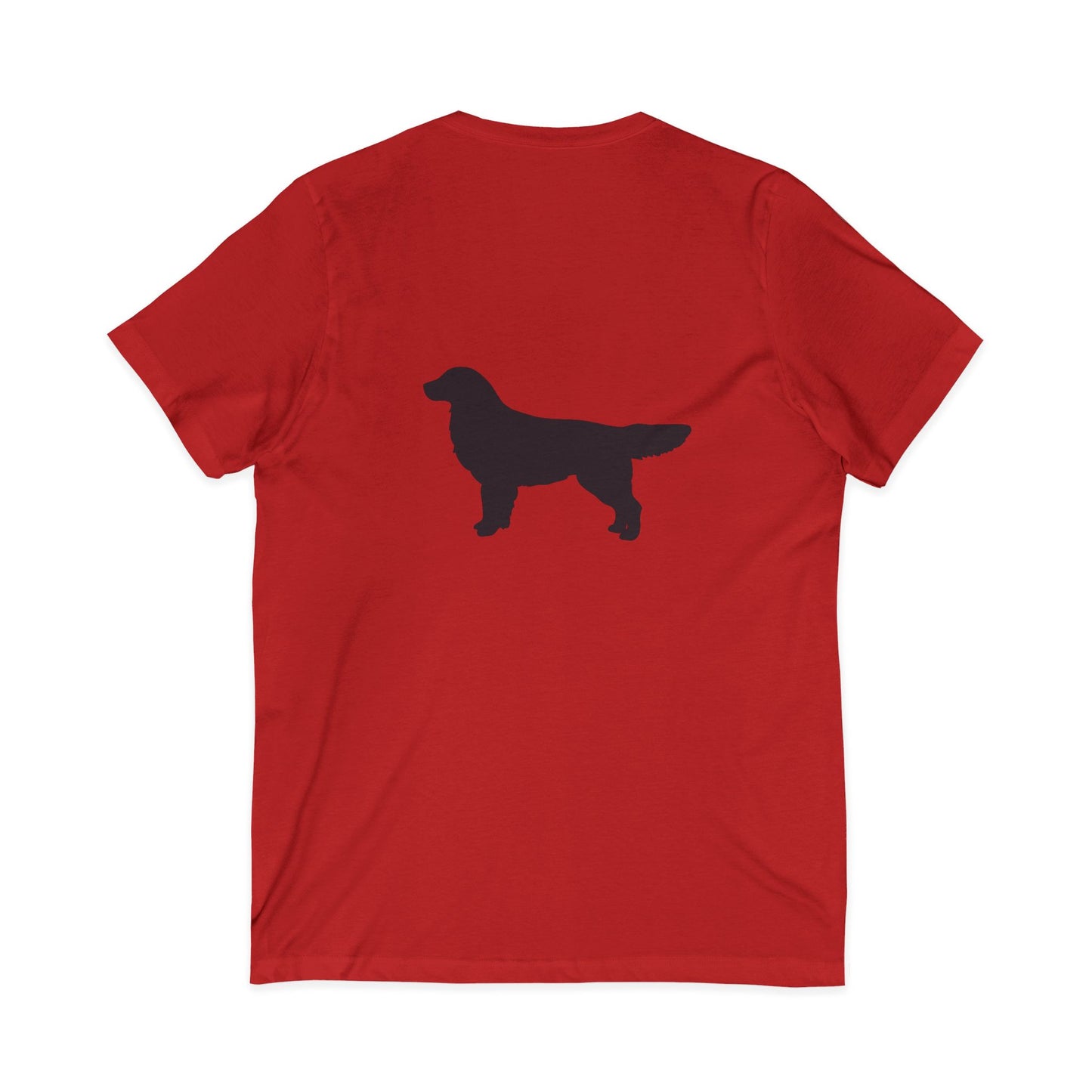 Golden Silhouette Unisex Short Sleeve V-Neck Tee