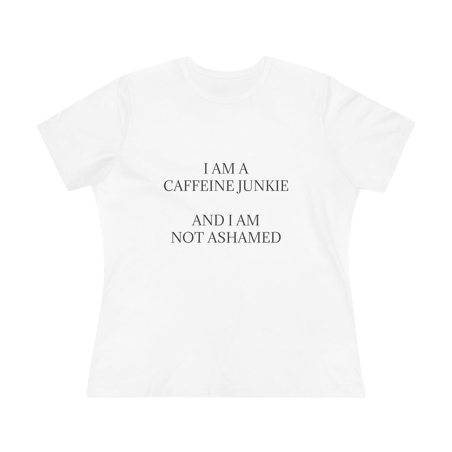 Caffeine Junkie Women's Short Sleeve Crewneck Tee