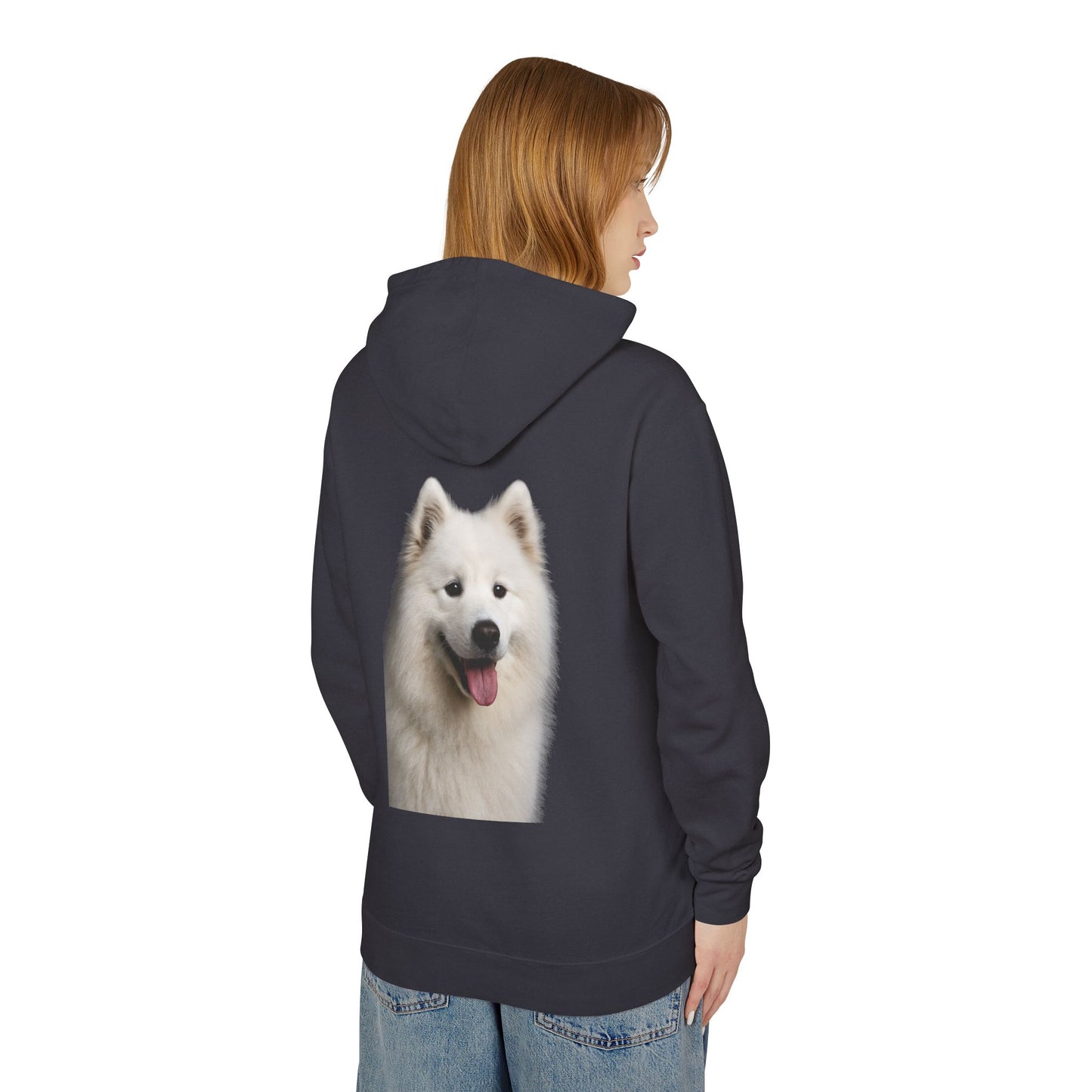 Samoyed Head Unisex Lightweight Hoodie