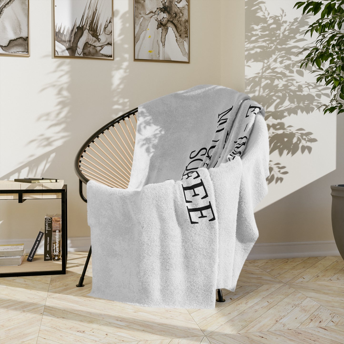 Einstein's Theory Of Coffee Velveteen Microfiber Blanket