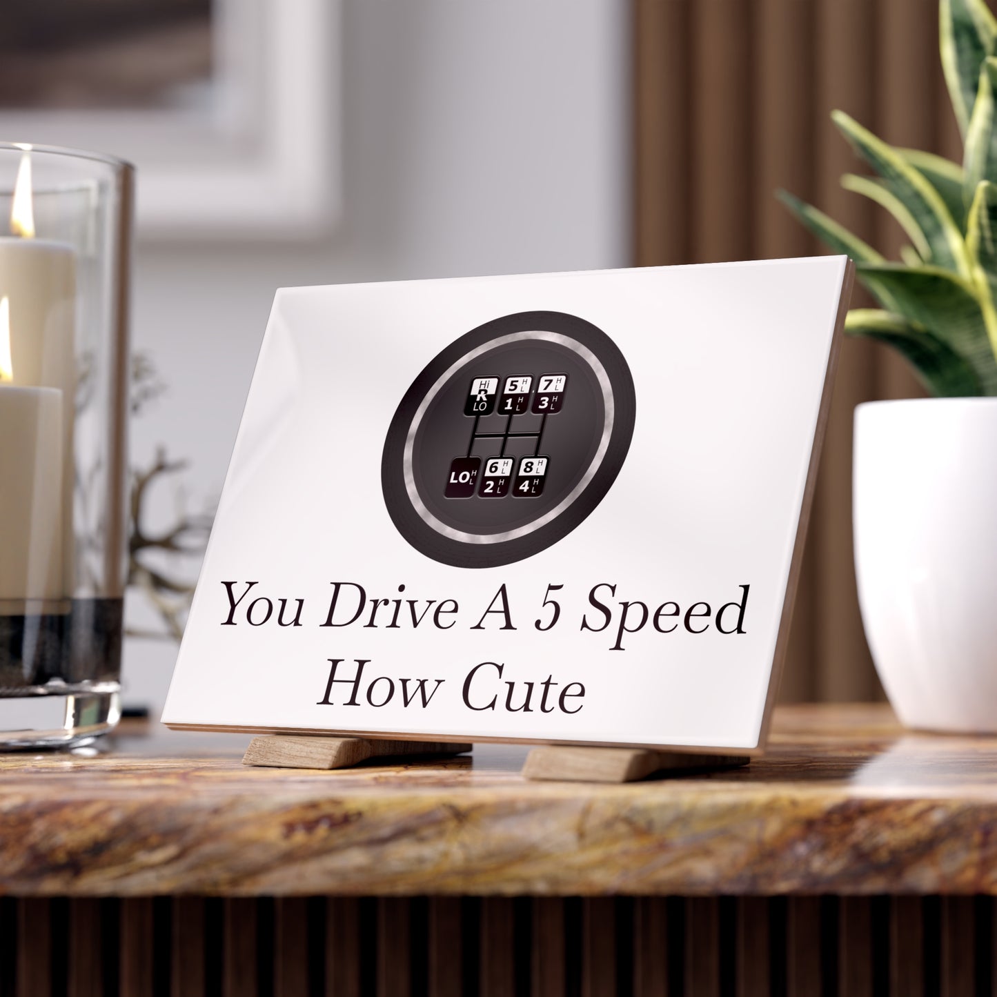 5 Speed How Cute Ceramic Photo Tile