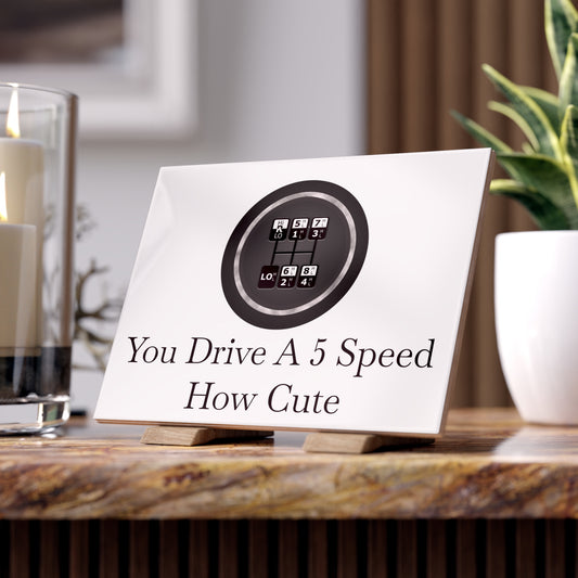 5 Speed How Cute Ceramic Photo Tile