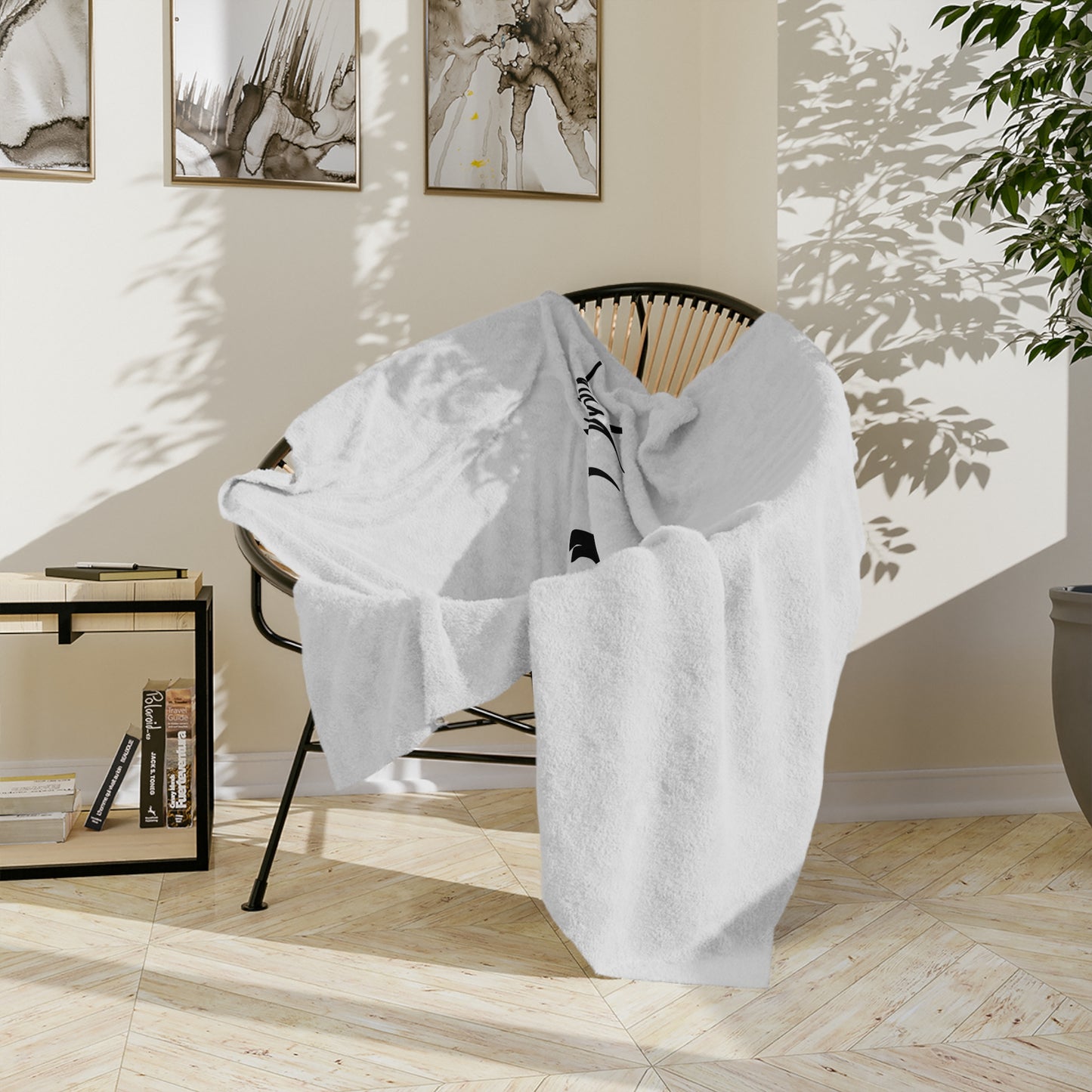 My Heart Beats For Samoyeds Velveteen Microfiber Blanket