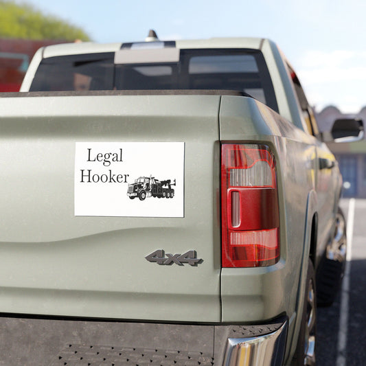 Legal H**ker Heavy Tow Truck Indoor/Outdoor Magnet
