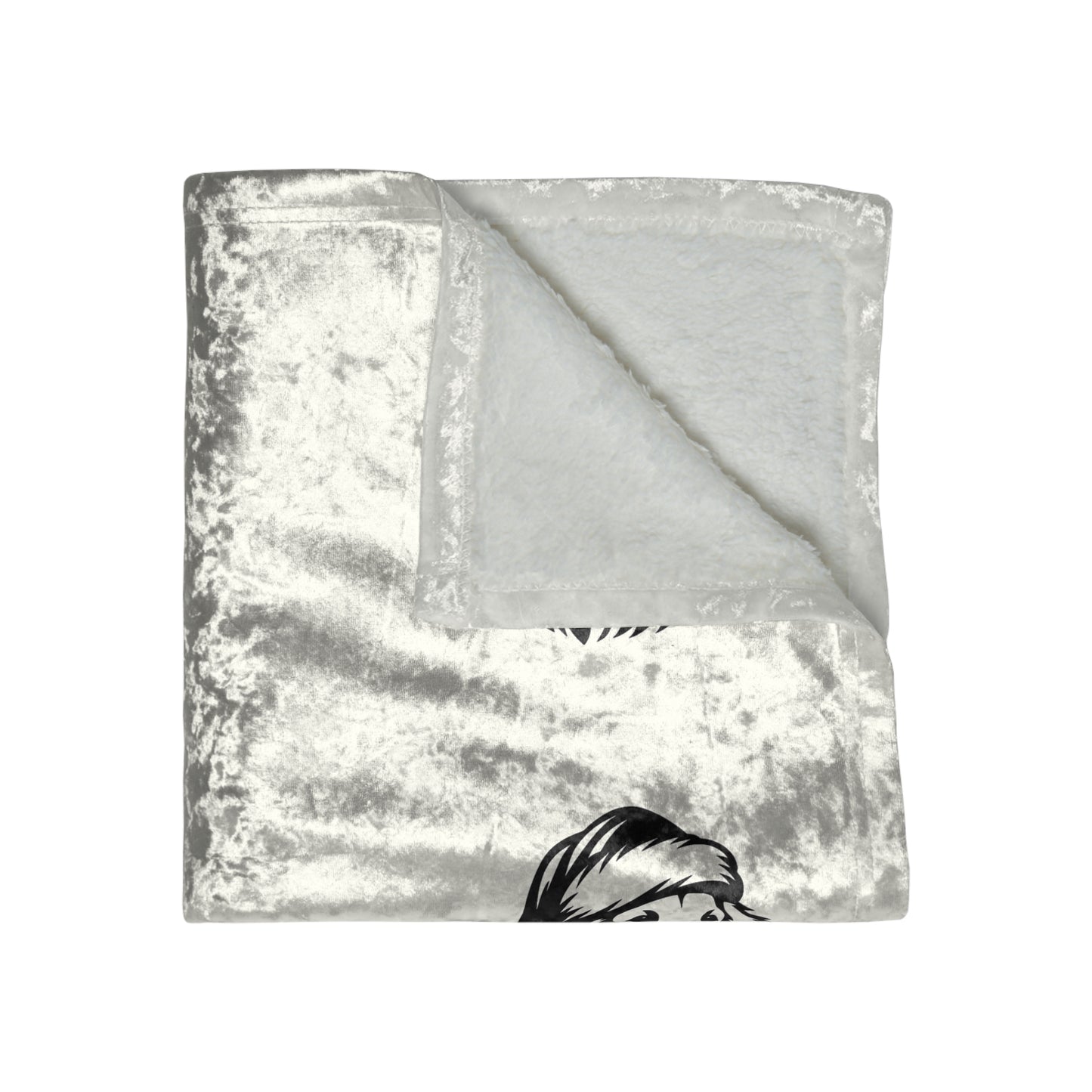 Santa Paws Golden Crushed Velvet Blanket