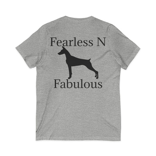 Fearless N Fabulous Unisex Short Sleeve V-Neck Tee