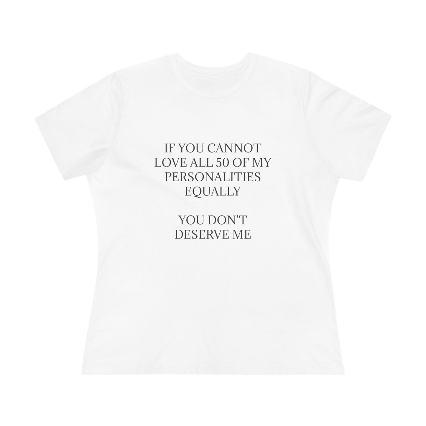 50 Personalities Women's Short Sleeve Crewneck Tee