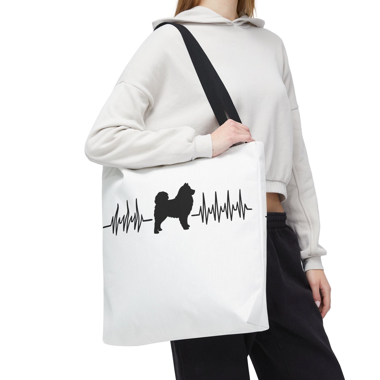 My Heart Beats For Samoyeds Tote Bag