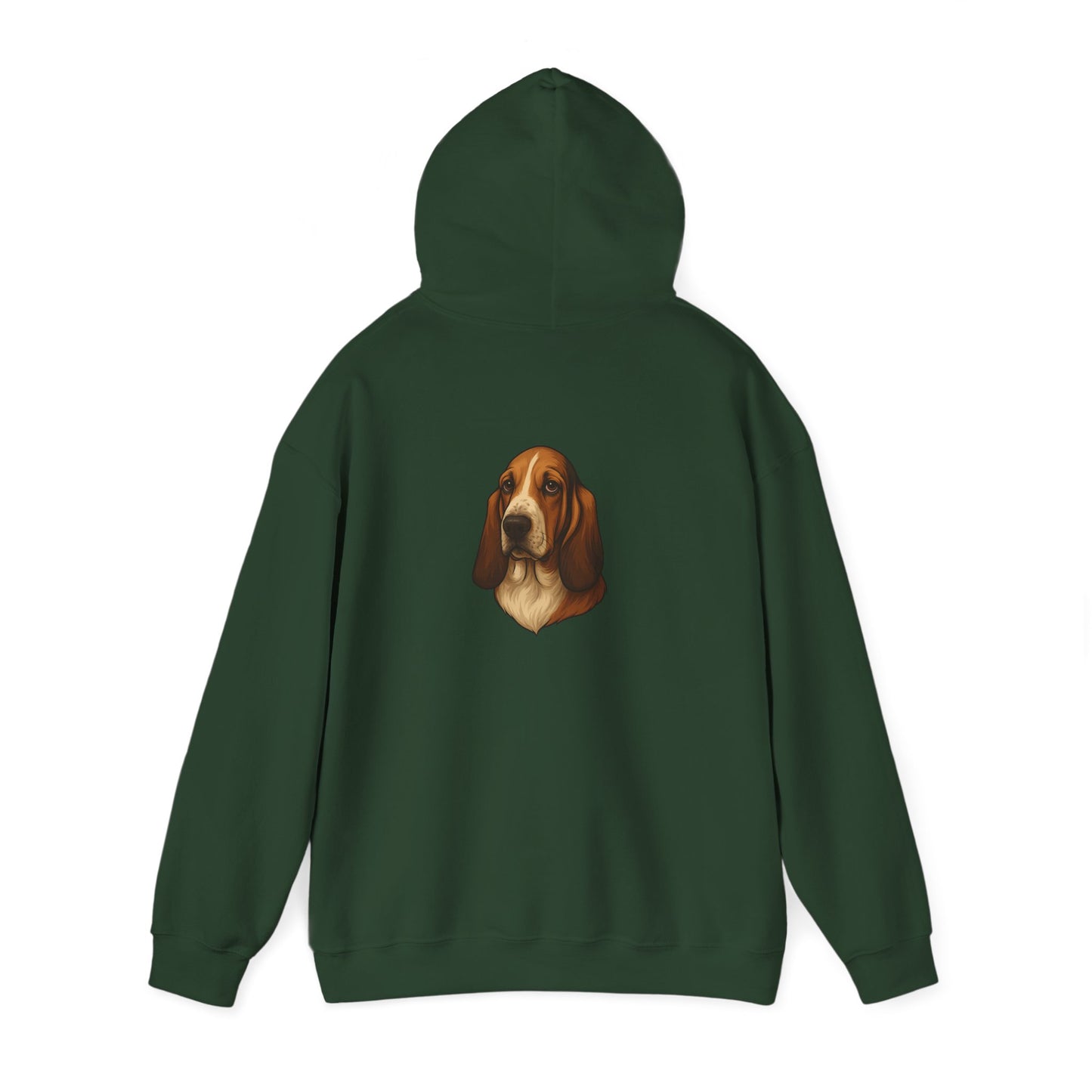 Basset Hound Head Unisex Hoodie