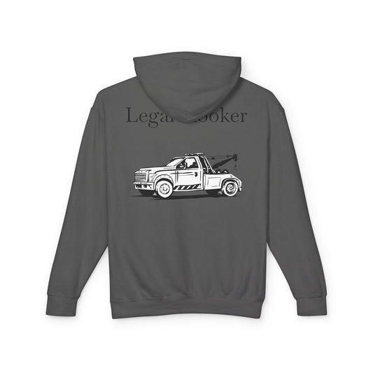 Legal H**ker Wheel Lift Tow Truck Unisex Lightweight Hoodie