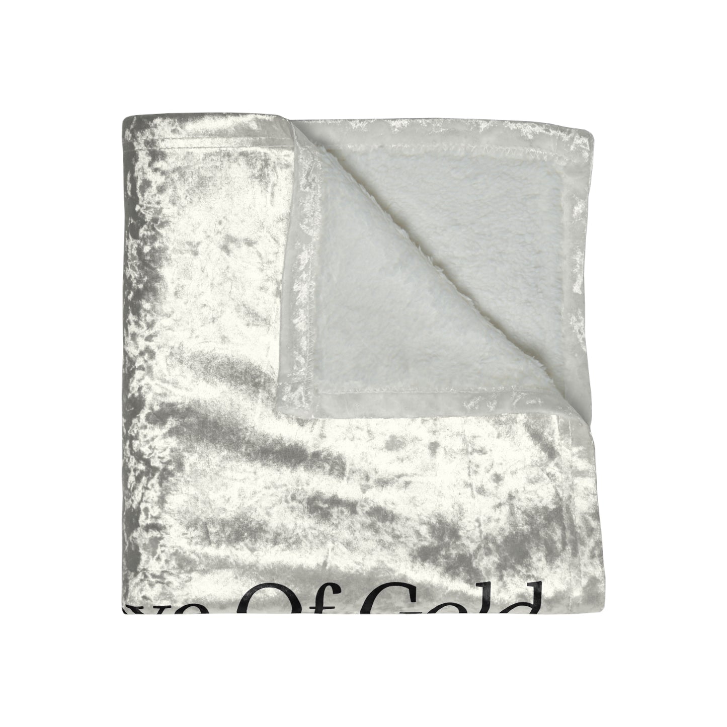 For The Love Of Gold Crushed Velvet Blanket