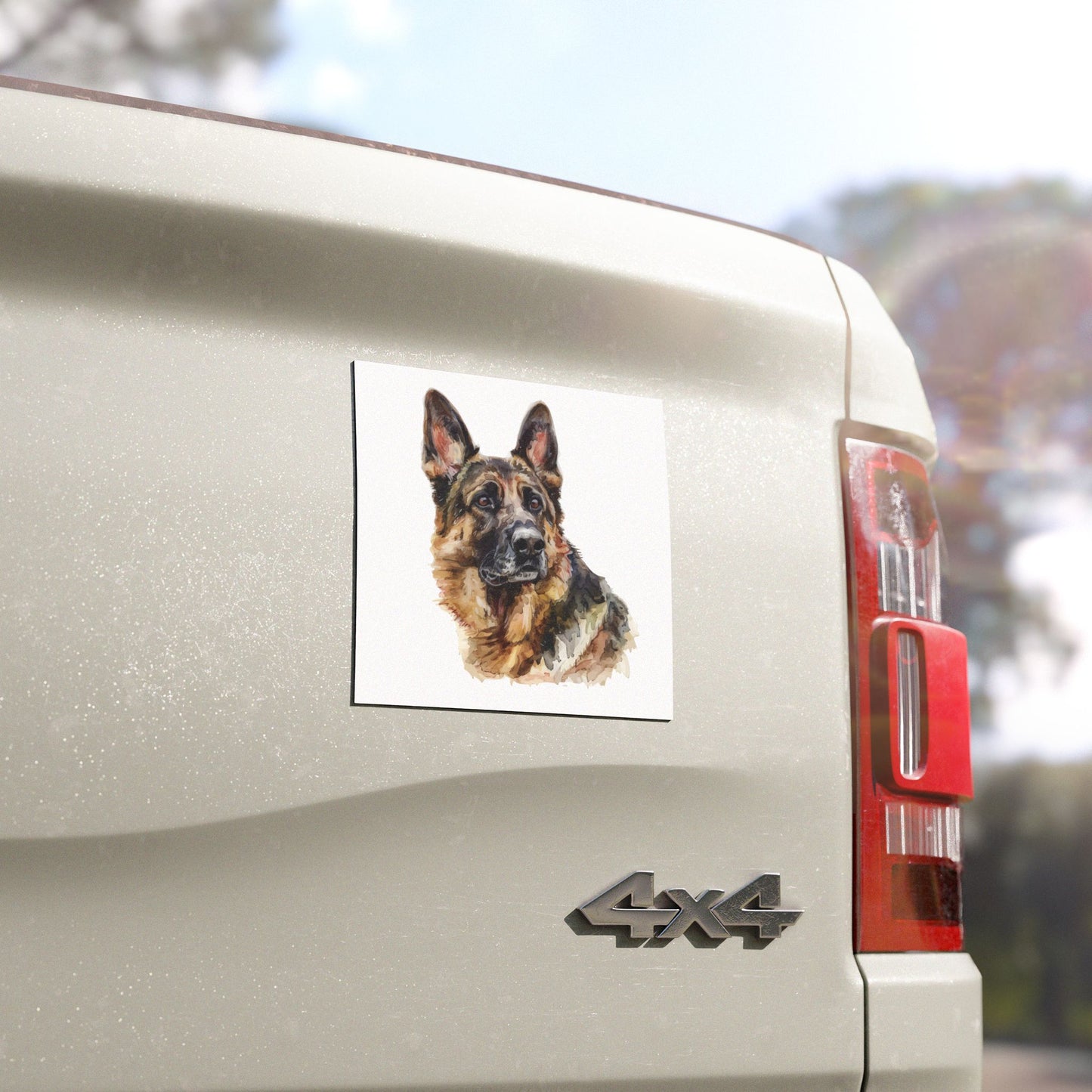 German Shepherd Head Indoor/Outdoor Magnet