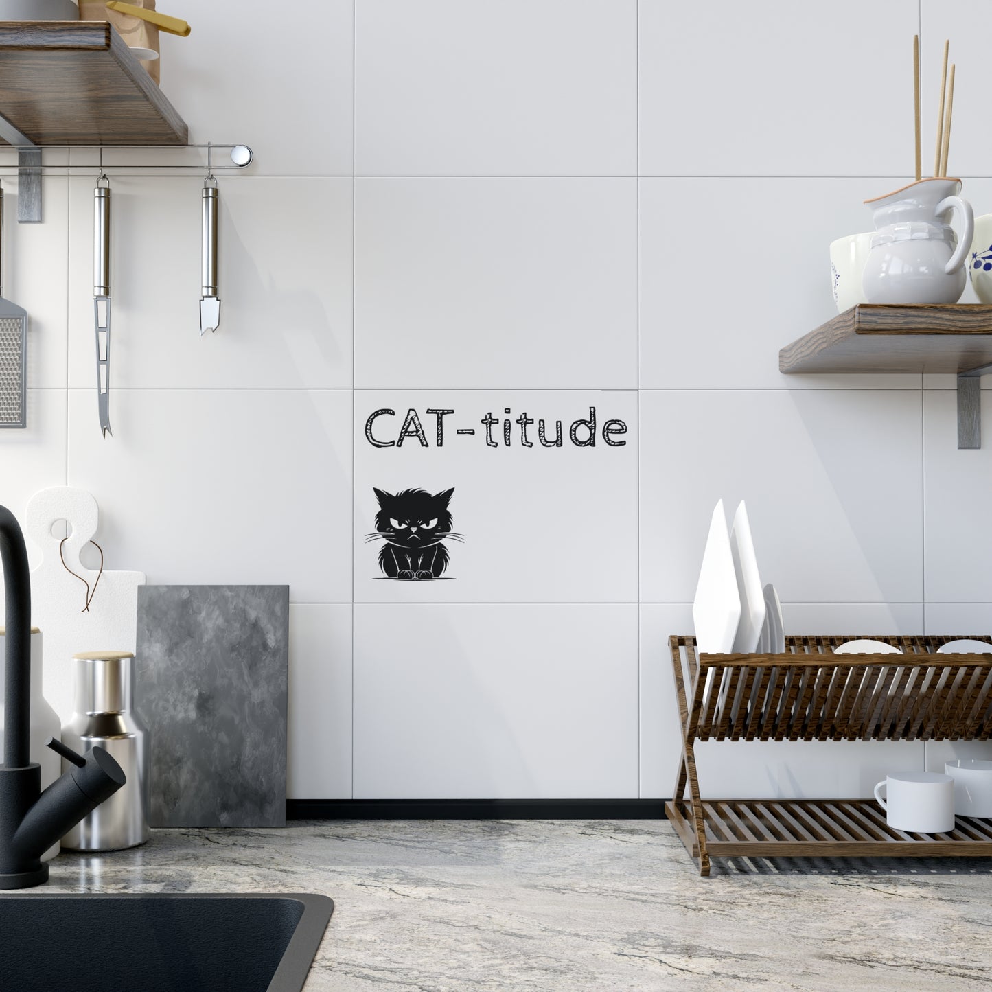 CAT-titude Ceramic Photo Tile