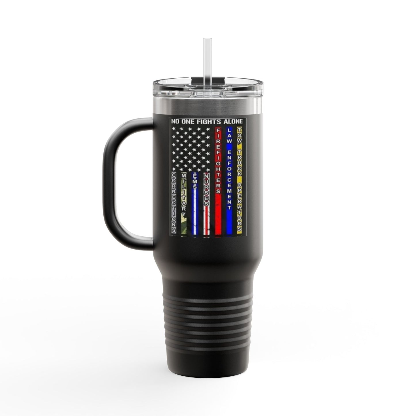 No One Fights Alone Insulated Travel Mug