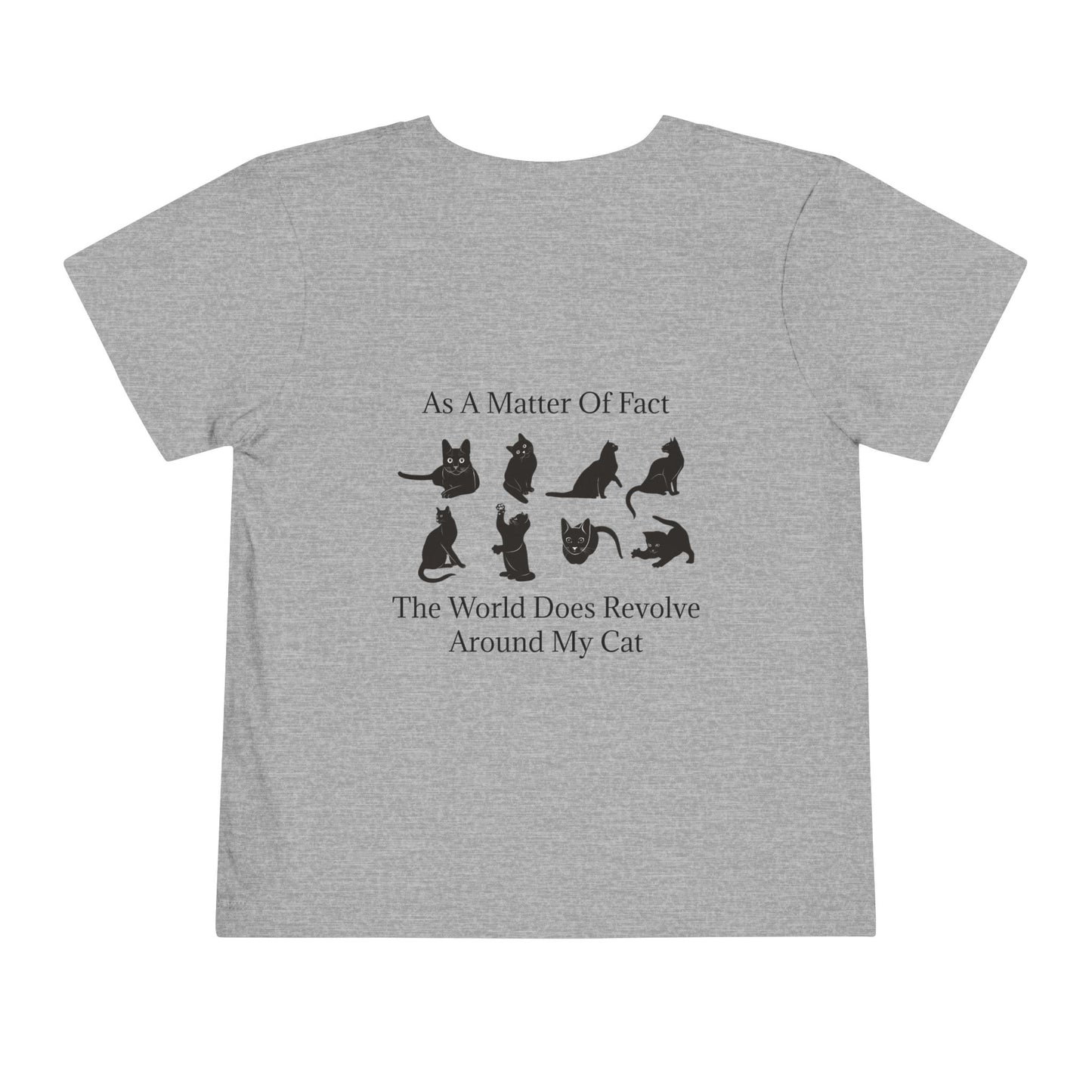 Matter Of Fact Cat Toddler Unisex Short Sleeve Crewneck Tee